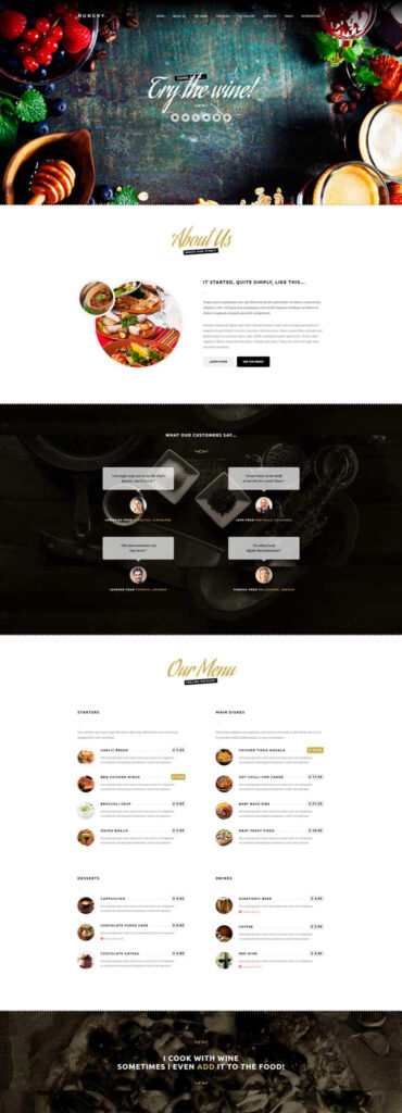 RestaurantSample FullScreenHeroPro Thumbnail