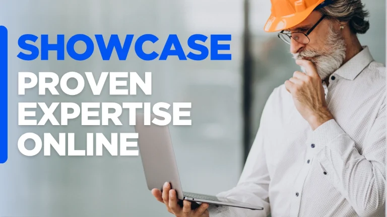 Contractor expertise website showcasing proven construction expertise online through informative services, project experience, and professional website design.