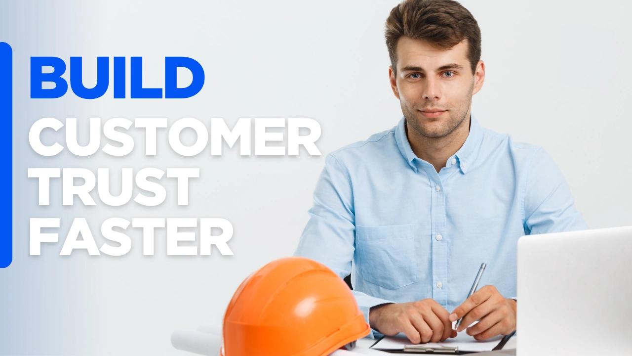 Contractor customer experience website design focused on building customer trust and simplifying the path to project inquiries.