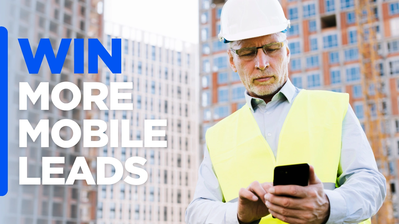 Mobile construction website designed to help contractors win more mobile leads with clear navigation, project showcases, and easy contact options.